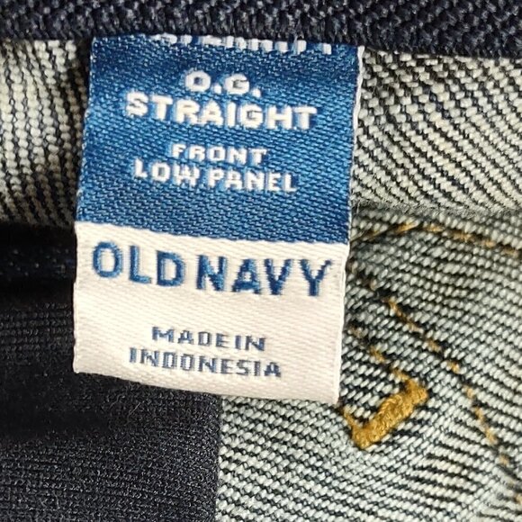 Old Navy Maternity Low Front Panel O.G. Straight Blue Jean Shorts Size 16 - Picture 4 of 5